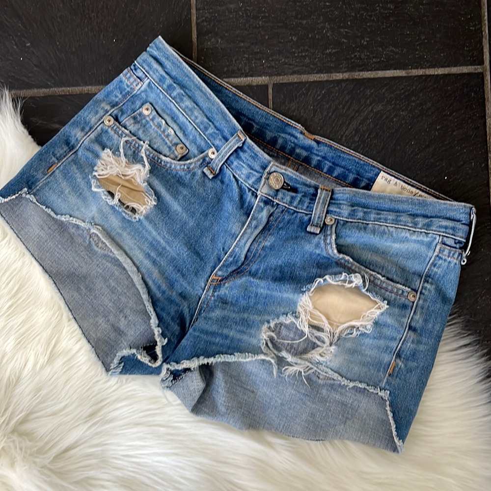 RAG & BONE | Distressed Jean Shorts